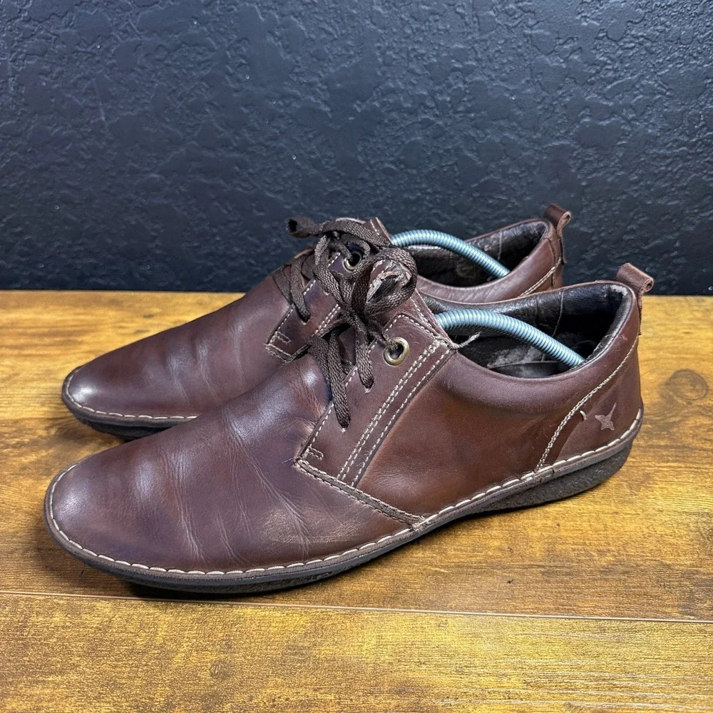 Pikolinos Santiago M7B-4023C1 Brown Leather Oxford Derby Shoes Mens 44 EU 10.5